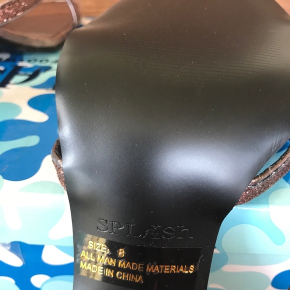 Splash Fashion Footwear Strappy Sandals Size 8 - Picture 6 of 7